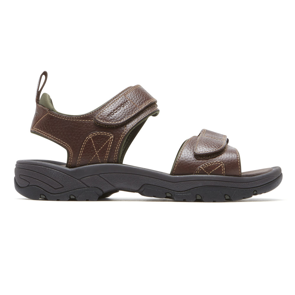 Rockport Sandals For Mens Brown - SpringBoro Rocklake - XY0846352